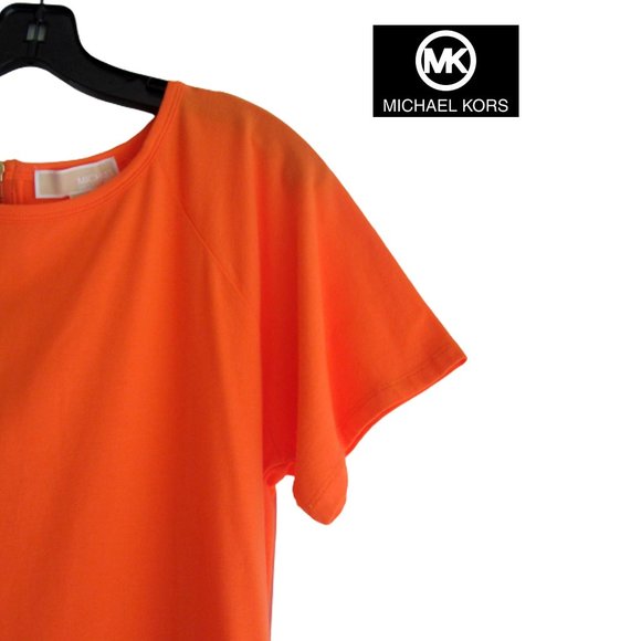 **SOLD**MICHAEL Michael Kors NWOT CLEMENTINE Stud MK Circle Shirt Dress L - Picture 4 of 12